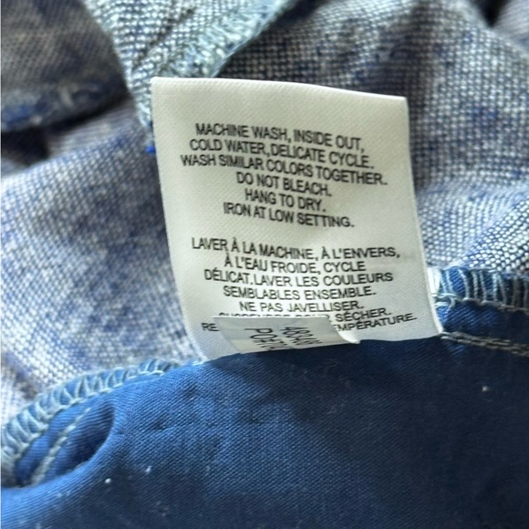 Reitman's Blue Linen Wide Leg Pants Size XXL Petite - Picture 13 of 13